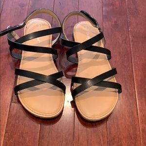 Cat & Jack girl sandals black